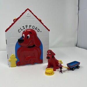 Vintage Clifford the Big Red Dog House Playset and Accessories Toy Scholastic